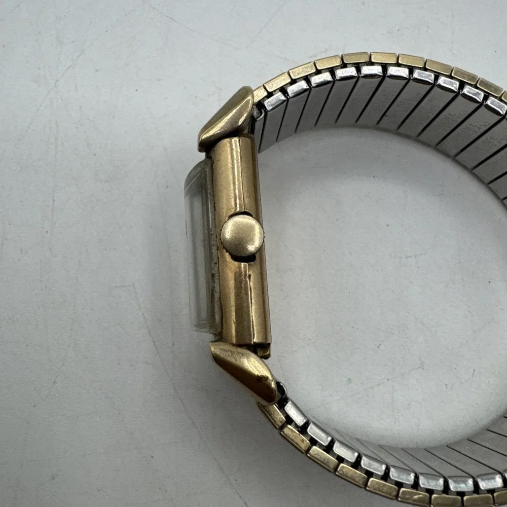 Lot Of 2 BULOVA 10K Gold Filled Vintage 1940s-50s Men's Sub-Seconds Square Watch